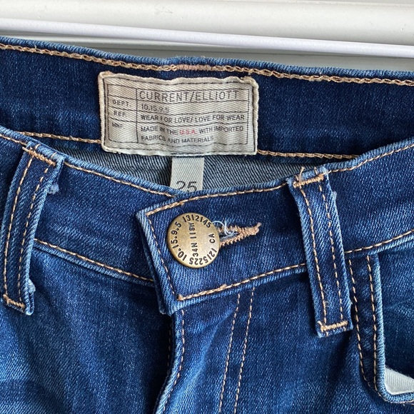 Current / Elliott, High waisted Stiletto Skinny Jean, Size 25 - Picture 4 of 9